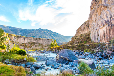 Colca River, Colca Tal, Sehenswürdigkeit Peru