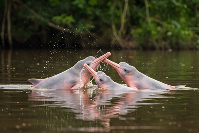 Rosa Flussdelfine, Amazonas, Best of Brasilien Reise