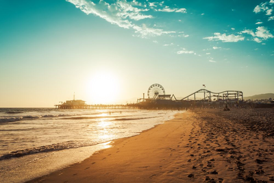 Santa Monica Beach, USA Mietwagenreise Kalifornien