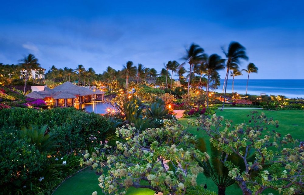 Abendstimmung, Grand Hyatt Kauai Resort & Spa, Hawaii, USA Reisen
