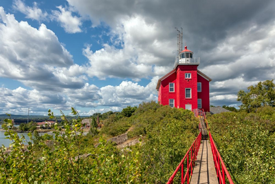 Leuchtturm von Marquette, Michigan, Great Lakes Reise USA
