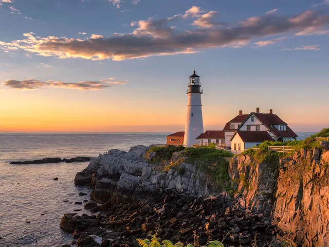 Leuchtturm, Maine, New England, USA Reise