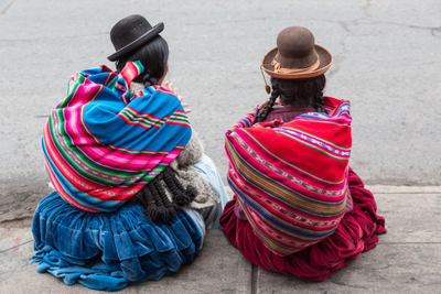Reisen, Bolivien, Tarabuco, bunter Markt, Tracht