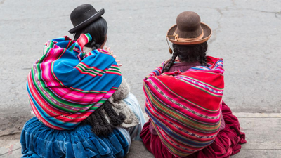 Reisen, Bolivien, Tarabuco, bunter Markt, Tracht