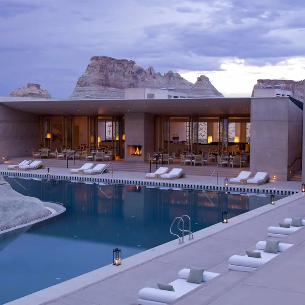 Pool, Amangiri Hotel, Page, USA Rundreise