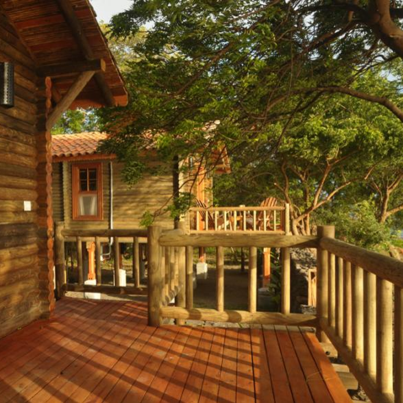 Terrasse Finca Juan de la Isla Ometepe, Mittelamerika Rundreise, Nicaragua Privatreise 