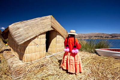 Uros am Titicaca See, Peru Reise